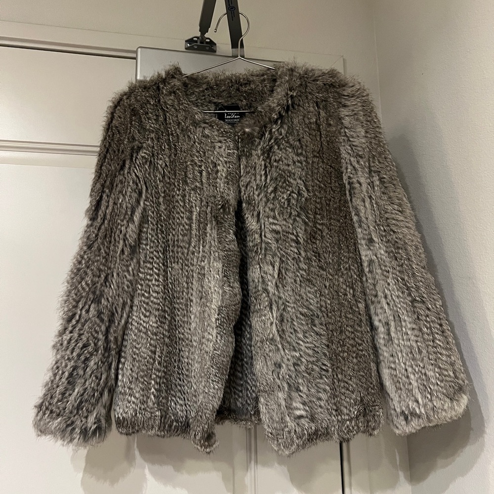 Faux fur coat from a Korean boutique